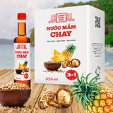  Thùng 6 chai nước mắm CHAY 3 trong 1 Làng Chài Xưa 525ml trái thơm nấm ngọt đậu nành 300 năm truyền thống (chai) 