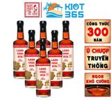  Nước mắm Nhỉ Làng Chài Xưa Nhãn Đỏ, thùng 6 chai 500ml truyền thống vị gu ông bà (chai) 