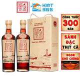  Nước Mắm Tĩn Nhãn Đỏ Độ Đạm 40N Cặp 2 Chai Thủy Tinh 500ml/chai Rin Nguyên Chất Truyền Thống Sạch Không Chất Bảo Quản (cặp) 