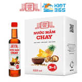  Thùng 6 chai nước mắm CHAY 3 trong 1 Làng Chài Xưa 525ml trái thơm nấm ngọt đậu nành 300 năm truyền thống (chai) 