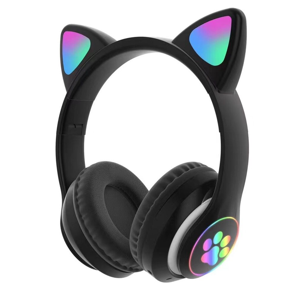 Tai nghe mèo 23M bluetooth 5.0 chụp tai không dây có mic hỗ trợ cổng jack cắm 3.5mm -SHINSTORE