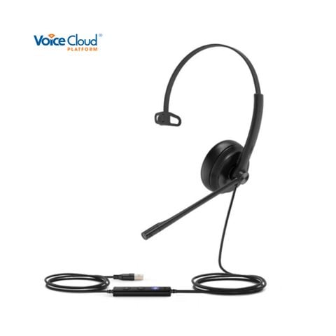  Yealink UH34 Mono Teams_Tai nghe tổng đài_Cổng USB_1 bên tai dành cho Call Center 