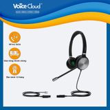  Yealink YHS36 - tai nghe tổng đài 2 bên - đệm da 