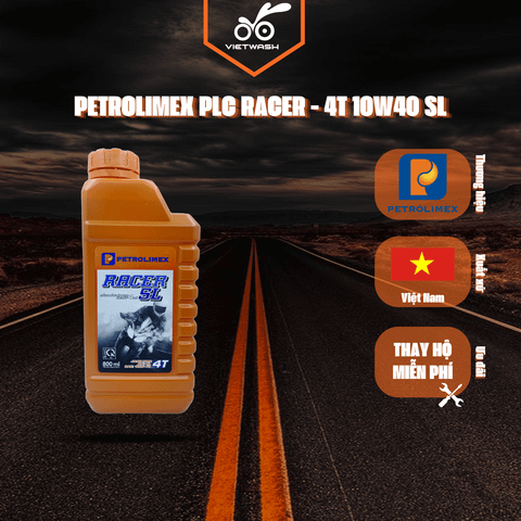 Nhớt xe máy, nhớt xe số Petrolimex PLC Racer 4T 10W40 API SL 800ml/1L