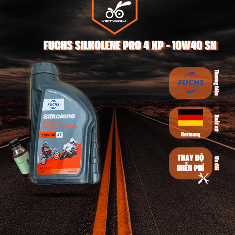 Nhớt xe máy, nhớt xe số Fuchs Sikolene Pro 4 XP 10W40 API SN 1L