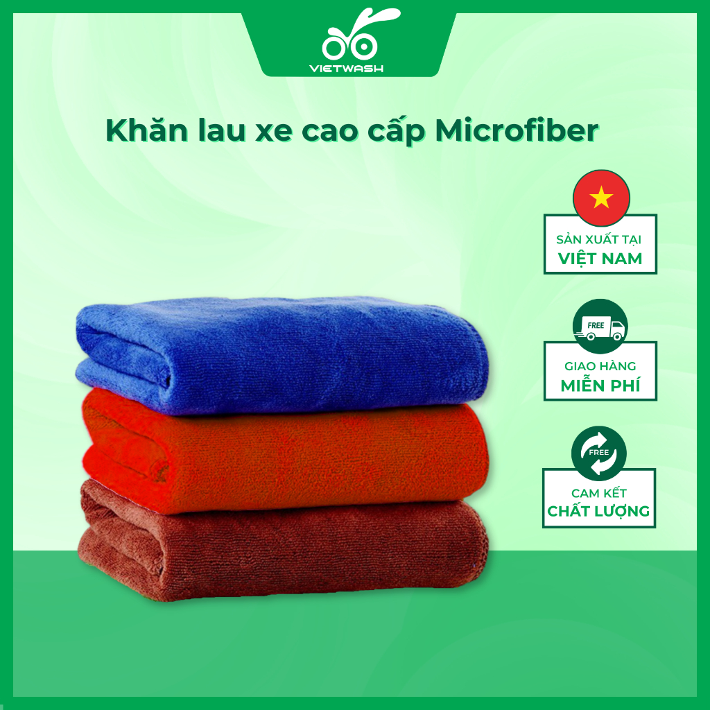 Khăn lau xe cao cấp Microfiber 40x60cm