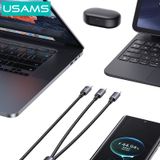  Cáp sạc đa năng USAMS SJ740 72W 2In1 Aluminum Alloy Sufeng Series 