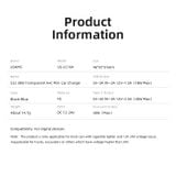  Tẩu Sạc Dành Cho Ô Tô USAMS CC164 C32 PD 30W (Transparent, USB-A + Type-C, with Blue Backlight) 