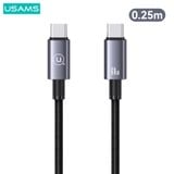  Cáp sạc nhanh USAMS SJ678/SJ661 Type-C To Type-C 60W Aluminum Alloy Sufeng Series 