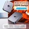  Bộ chuyển đổi 2-Port Bi-Directional HDMI 8K VENTION AKPH0 