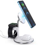  Đế sạc không dây nam châm Choetech T586-F MagLeap Duo 3in1 Wireless Charger 15W (iPhone + Airpod Charger, Apple Watch charge Holder) 