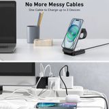  Đế Sạc Không Dây Từ Tính Qi 3-in-1 Choetech T611 15W (Detachable Watch Charger) 
