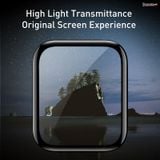  Kính cường lực dẽo Full viền 5 lớp chống trầy cho Apple Watch Baseus Full-Screen 3D Curved Tempered Glass ( 0.2mm, Soft Screen Protector for Apple Watch Series 1/2/3/4/5) 