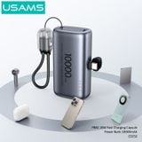  Pin Dự Phòng Mini USAMS CD252 PB82 10000mAh 20W (With Built-in Type-C port) 