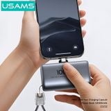 Pin Dự Phòng Mini USAMS CD252 PB82 10000mAh 20W (With Built-in Type-C port) 