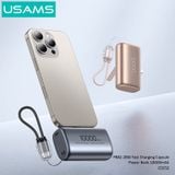  Pin Dự Phòng Mini USAMS CD252 PB82 10000mAh 20W (With Built-in Type-C port) 