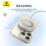  Đế Sạc Không Dây Baseus Simple Mini4 Magnetic Wireless Charger Qi2 15W (Magnetic Wireless Smart Charger Dùng Cho iPhone 12 13 14 15 Series Airpods 3 Android) 