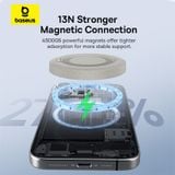  Đế Sạc Không Dây Baseus Simple Mini4 Magnetic Wireless Charger Qi2 15W (Magnetic Wireless Smart Charger Dùng Cho iPhone 12 13 14 15 Series Airpods 3 Android) 