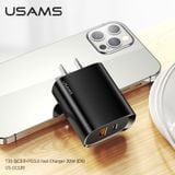  Củ Sạc Nhanh C+A USAMS CC120 T35 20W (QC3.0+PD3.0) 