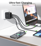  Củ Sạc Nhanh 3C+1A Choetech PD6055 70W (US Plug) 