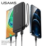  Pin Dự Phòng USAMS CD150 10000mAh 10W (Dual Input, Dual USB, Kèm Dây Đeo) 