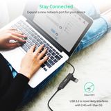  Hub chuyển Type C to LAN + USB ChoeTech U02BK 4in1 Multifunctional ( HUB-U02BK, C to USB3.0 x3 Port + LAN RJ45 1000Mbps Adapter) 