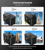  Củ Sạc Du Lịch Tích Hợp Cáp Type C Choetech PD5020 35W (UK/US/EU/AU) 