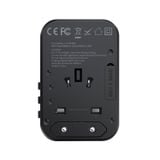  Củ Sạc Du Lịch 2C+1A Choetech PD5009 65W (UK/US/EU/AU) 