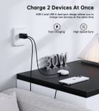  Củ Sạc Nhanh C+A Choetech PD5012 30W (US Plug) 
