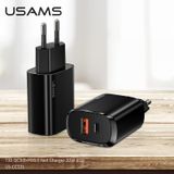  Củ Sạc Nhanh C+A USAMS CC120 T35 20W (QC3.0+PD3.0) 
