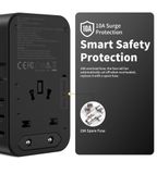  Củ Sạc Du Lịch Tích Hợp Cáp Type C Choetech PD5022 70W (UK/US/EU/AU) 