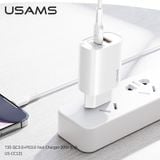  Củ Sạc Nhanh C+A USAMS CC120 T35 20W (QC3.0+PD3.0) 