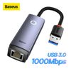  Hub Chuyển Đổi Kết Nối USB/Type C to LAN RJ-45 Baseus Lite Series Ethernet Adapter (100Mbps/1000Mbps, Aluminum Alloy, USB/Type C to LAN Port) 