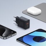  Củ Sạc Nhanh Baseus Cube Fast Charger C+U 30W (EU Plug) 