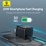  Combo Sạc Nhanh Baseus GaN5S Fast Charger 1C 20W/30W Cho iPhone 15 Series (Nhỏ gọn, sạc nhanh PD/Quick Charge) 