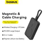  Pin Sạc Không Dây Tích Hợp Nam Châm Baseus Magnetic Mini Wireless 10000mAh 20W (tích hợp sẵn cáp Lightning) 