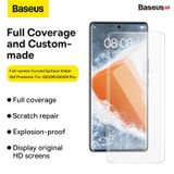  Kính Cường Lực Baseus 0.15mm Full-screen Curved Surface Water Gel Protector For iQOO9 Pro (2pcs/pack+Pasting Artifactl) 