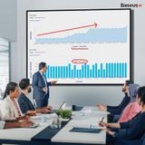  Bút Trình Chiếu Thông Minh Baseus Orange Dot AI Wireless Presenter (Nhận Diện Giọng Nói  - 100m. 2.4GHz AI USB/Type C Receiver, Wireless Remote Control, Red Laser Pointer/Presenter) 