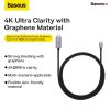 Cáp Chuyển USB Type C Sang HDMI Siêu Nét Baseus High Definition Series Graphene Cho Smartphone/Tablet/Macbook/Laptop (Type-C to HDMI 4K/60Hz Adapter Cable) 