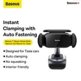  Giá Đỡ Điện Thoại Baseus T-Space Solar Electric Car Mount Cảm Biến Tự Đóng Mở (Solar charging, Auto clamping) 