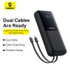  Pin Sạc Dự Phòng Baseus Lipow Dual-Cable 10000mAh/20000mAh 22.5W (Digital Display, With USB to C 3A 0.2m) 