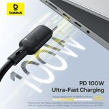  Cáp Sạc Nhiều Đầu Đa Năng Baseus Silky One-for-Three C to M+L+C 100W (1.5m, 480Mbps) 