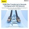  Cáp Mạng 2 Đầu LAN Baseus High Speed 7 types of RJ45 10Gigabit network cable (round cable) 