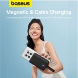  Pin Sạc Dự Phòng Không Dây Tích Hợp Nam Châm Baseus Magnetic Power Bank 30W 10000mAh (Có Tích Hợp Sẵn Cáp Type-C) 