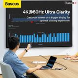  Hub Mở Rộng Đa Năng Baseus StarJoy Type-C HUB Adapter Cho Macbok Laptop Smartphone 4K/60Hz 