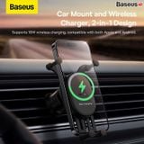  Giá Đỡ Điện Thoại Trên Ô Tô Baseus Stable Gravitational Wireless Charging Car Mount Pro 15W 