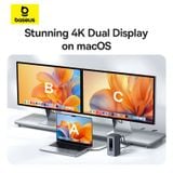  Hub Mở Rộng Đa Năng Baseus Spacemate Series 10-in-1 MAC Version ( xuất 2 màn hình mở rộng MST cho MAC OS) 