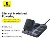  Trạm Sạc 8-in-1 Baseus Nomos 3AC+1U+3C 67W + Magnetic Wireless Qi2 15W (with 1.5m AC Power Cord US Plug) 