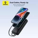  Pin Sạc Dự Phòng Baseus Lipow Dual-Cable 10000mAh/20000mAh 22.5W (Digital Display, With USB to C 3A 0.2m) 