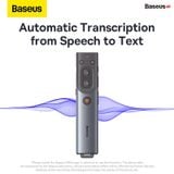  Bút Trình Chiếu Thông Minh Baseus Orange Dot AI Wireless Presenter (Nhận Diện Giọng Nói  - 100m. 2.4GHz AI USB/Type C Receiver, Wireless Remote Control, Red Laser Pointer/Presenter) 